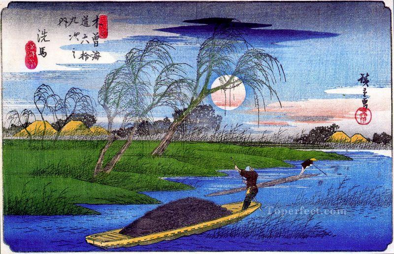 seba Utagawa Hiroshige Ukiyoe Oil Paintings